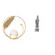 thumbnail image 1 of Escultura De Metal Con Forma De Bola De Cristal, Adorno De Escritorio, Estatua, Soporte Para Pasillo, Chimenea, Dormitorio, Sala De Estar, Oficina, Obra De Arte De Piedra Guan Yin, Colección, 1 of 8