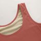 thumbnail image 4 of Puntoco Camisola ajustada para mujer, cuello redondo, color liso, con encaje de terciopelo, cuello redondo grueso, 4 of 5