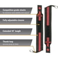 thumbnail image 4 of (2 pack) Harbinger Red Line 18" Black Wrist Wraps, Wrist and Thumb Support During Weight Lifting, 4 of 7