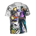 thumbnail image 2 of Men's T-Shirt Graphic Print Crew Neck Unisex Short Sleeve Hip Hop Adults Tees Top Streetwear, 2 of 8
