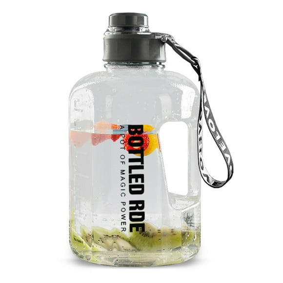 Fitness Water Jug Portable Round Bottle 2.2 L/ Half Gallon Large Capacity Water Cup for