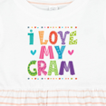 thumbnail image 4 of Inktastic I Love My Gram for Grandkids Girls Baby Dress, 4 of 5