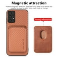 thumbnail image 3 of Mantto Detachable Card Pocket Wallet Case for Samsung Galaxy A53 5G,Compatible with MagSafe Charging,Premium Fibrous Texture PU Leather Shockproof Anti-Scratch Slim Phone Case,Brown, 3 of 5