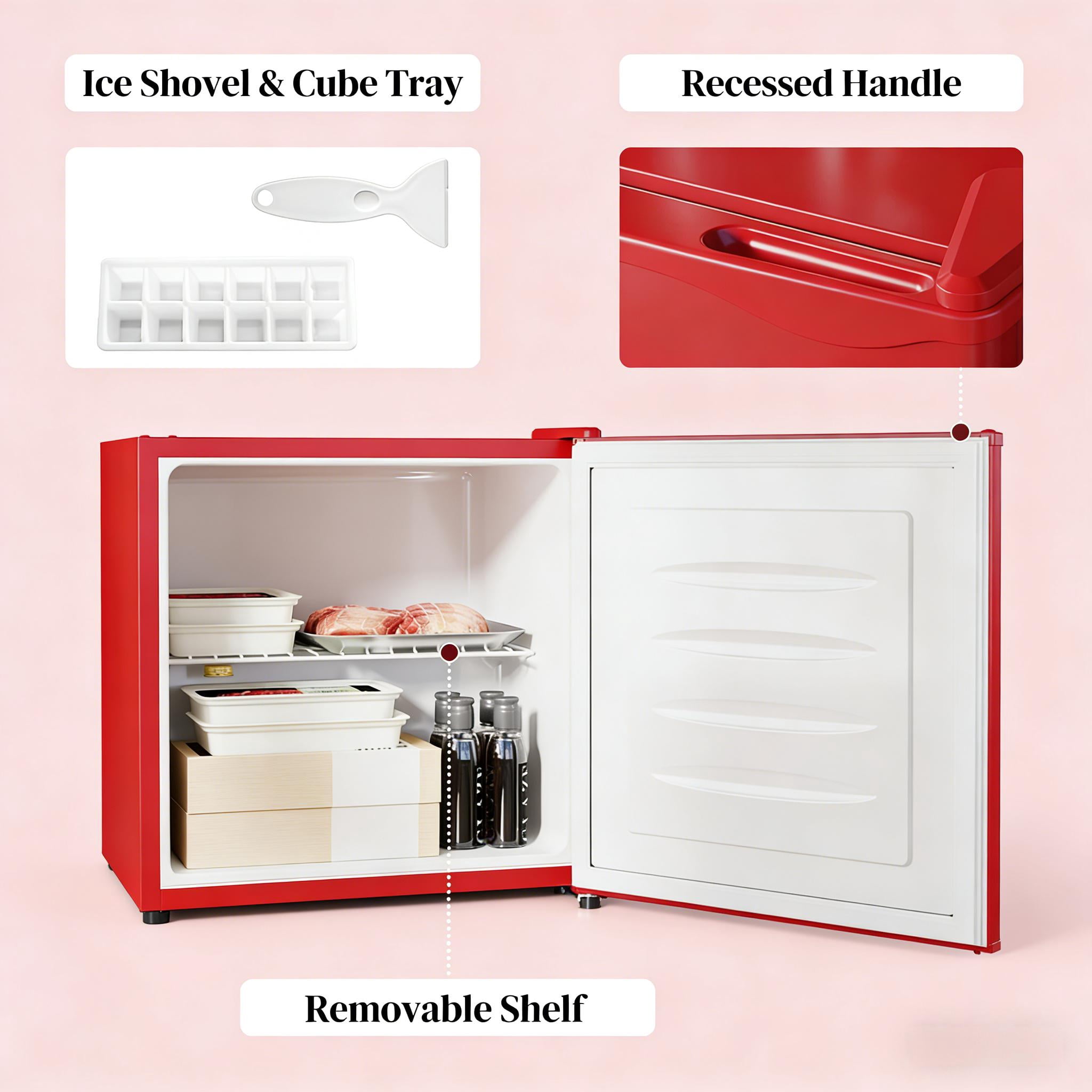 Portable Freezer,Compact Upright Freezer,Stylish Mini Freezer