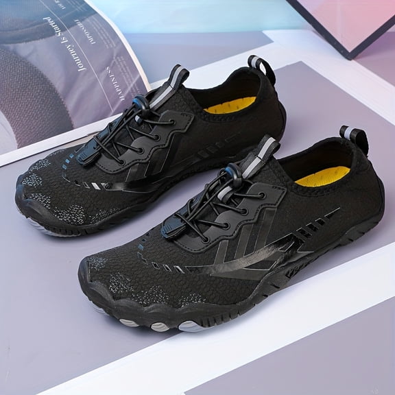 Unisex Five-Finger Barefoot Shoes Lightweight Quick-Dry Water Shoes for Yoga, Fitness, Swimming, Hiking & Outdoor Training Breathable Non-Slip Minimalist Sports Footwear