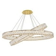 thumbnail image 3 of Monroe Integrated LED light Gold Chandelier Clear Royal Cut Crystal, 3 of 5