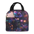 thumbnail image 1 of Disketp Glowing Chameleon Fantasy Art for Insulated Lunch Bag for Women and Men, Perfect for Work, Hiking, Picnic, 1 of 8