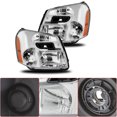 thumbnail image 3 of SEBLAFF Headlight Assembly Replacement for 2005 2006 2007 2008 2009 Chevy Equinox Halogen Type Projector Headlights Pair GM2503254 GM2502254 Left+Right Side, 3 of 5