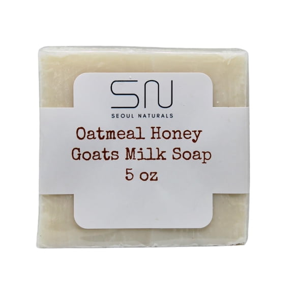 Jabón de leche de cabra, miel y avena de Seoul Naturals k beauty 5 oz