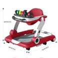 thumbnail image 3 of Loewten Baby Walker, 3 in 1 Music and Lights Toddler Jumper, Music Bouncer Walkers for Boys Girls Babies 6-18 Months, Red, 3 of 8