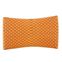 SEWOART Woven Simulated Rattan Neck Pillow Light Brown Breathable Cervical Support Pillow for Seniors