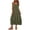 Green#01, variant on Zynoxe Midi Dresses for Women Classic Square Neck Sleeveless Beach Dress Flowy A-Line Solid Color Women's Cotton Linen Dresses Breathable Casual Loose Shift Sundress with Pockets S