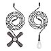 thumbnail image 3 of ceiling Fan Pull chain, 2 Pack 3mm Diameter Beaded Ball Fan Pull chain, 24 Inches Fan Pulls Set with connector (ORB), 3 of 4