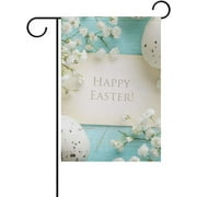 SKYSONIC Easter Greeting Card Double-Sided Printed Garden House Sports Flag-12x18(in)-Polyester Decorative Flags for Courtyard Garden Flowerpot