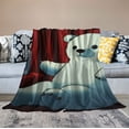 thumbnail image 2 of Nawypu Polar Bear Blanket Cute Animal Throw Blankets Plush Cozy Flannel Ultra Soft Fuzzy Party Blanket Bear Gifts for Girls Women Men Boys Kids Adult, 2 of 6