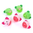 thumbnail image 3 of Flmtop 3Pcs Boule Cadeau Boîte Mignon Forme d'Animal Peluche Poupée Chat Jouet Interactif Animal de Compagnie Fournitures Vert, 3 of 8
