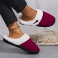 thumbnail image 5 of Vedolay Womens House Slippers Adults House Shoes Cute Fuzzy Bedroom Slippers Red,41, 5 of 5