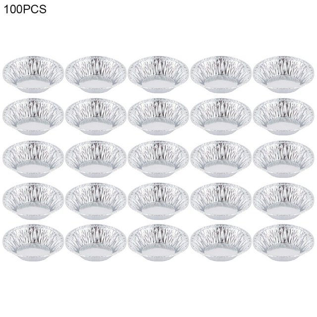 100Pcs Disposable Egg Tart Mold Cupcake Cookie Mould Kitchen Baking Tools