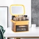 thumbnail image 5 of Organizador de maquillaje con caja de almacenamiento de cosméticos con espejo iluminado LED para tocador Amarillo Zulema organizador cosmético, 5 of 8