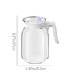 thumbnail image 3 of Cagogo Glass Water Pitcher, Large Capacity .8L Pitcher for Iced Tea and Cold Brew, Heat Resistant Glass Pitcher for Refrigerator, Chilled Water Dispenser for Home Kitchen Office, 3 of 6
