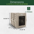 thumbnail image 3 of Dakota 283 Canine Rough and Tough Economy Pet Kennel, X-Large, Sandstone, 3 of 9