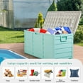 thumbnail image 5 of Ktaxon 75gal Outdoor Garden Resin Storage Deck Box Tools Green, 5 of 13