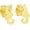 Gold, variant on JAY JOOLS Seahorse Moissanite Stud Earrings, 925 Sterling Silver Minimalist Earrings for Women