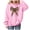 Pink-VLn71, variant on RFQWOVSR Girls Butterfly Print Hoodie Lightweight Fleece Long Sleeve Pullover Cute Top 8-10Years