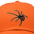 thumbnail image 2 of DALIX Black Widow Spider Hat Mens Womens Baseball Cap in Orange, 2 of 7
