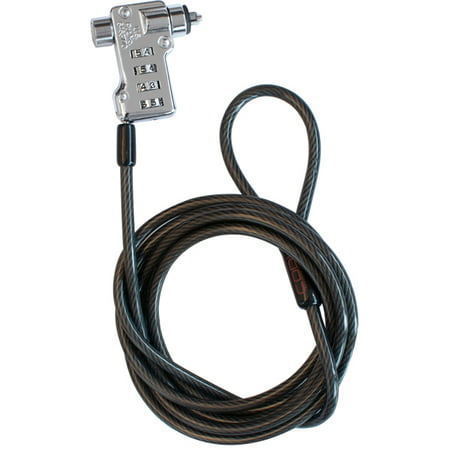 CODi 4 Digit Combination Cable Lock, Black