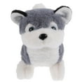thumbnail image 6 of LEORX Grey Electronic Dog Toy for Kids Battery Operated Interactive Walking Plush Stuffed Husky Dog Toy 12.6 inches, 6 of 8