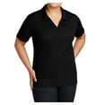 thumbnail image 2 of Yellow Rooster Women's Dri-Mesh V-Neck Female Polo Black XS, 2 of 8