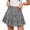Gray(Skirt), variant on Mini Skirt for Women Boho Eyelet Embroidered High Waisted Tiered Ruffle Skirt Wide Smocked Elastic Waist Lined Skater Skirt