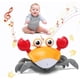 thumbnail image 1 of Juguete de cangrejo para gatear, juguetes para niños de 1 año, juguete interactivo para caminar con música y luces, regalo de Navidad, cumpleaños, Pascua para niños pequeños y niñas Sailing Electrónica, 1 of 5
