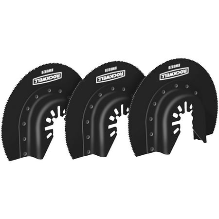 UPC: 0845534010763 | Rockwell Sonicrafter 3 1/8  HSS Semicircle Saw Blade  3-Pack