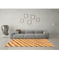 thumbnail image 3 of Ahgly Company Indoor Round Solid Orange Modern Area Rugs, 6' Round, 3 of 4