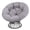 Grey Rattan Light Grey Cushion, variant on Melocadol Oversized 46" Papasan Chair, Fluid 360° Swivel with Cushion, Durable Frame for Indoor & Outdoor, Black Frame with Dark Grey Cushion