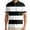 White, variant on Men Polo Shirts Golf Striped Button Up Collared Breathable Short Sleeved Top Performance Stretch Athletic Regular Mens T-Shirts