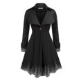 thumbnail image 1 of Abrigo Falda Lunates Talla Extra Rosegal Abrigos de talla grande, 1 of 5