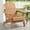 1-PCS-Light Brown, variant on Oversized Embossed Wooden Outdoor Folding Adirondack Chair with Pre-Assembled Backrest & Seat Board, Patio Fire Pit Chair for Backyard, Porch, Poolside & Deck,Light Brown