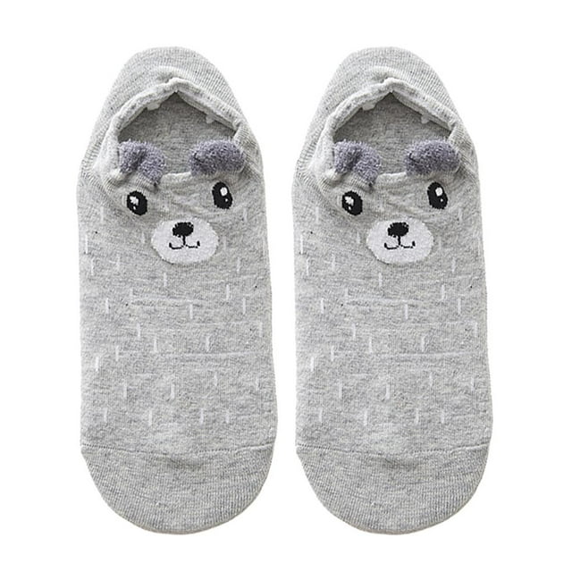 Calcetines Niñas Calcetines Cortos para Mujer / Calcetines Elásticos y Tobillo,Estampado Animald de Dibujos Animadοs E perfecl Calcetines de algodón de dibujos animados
