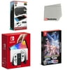 Nintendo Switch OLED Console White with Pokemon Brilliant Diamond & Shining Pearl, Accessory Starter Kit and Screen Cleaning Cloth Bundle
