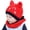 Red, variant on NOKIO Warm Winter Knit Hat And Circle Scarf Set Baby Boy Girl Winter Hat Toddler Bear Ears Beaniess Hat With Scarf Lined Knitted Cap Neckwarmer For Kids 2 Pieces