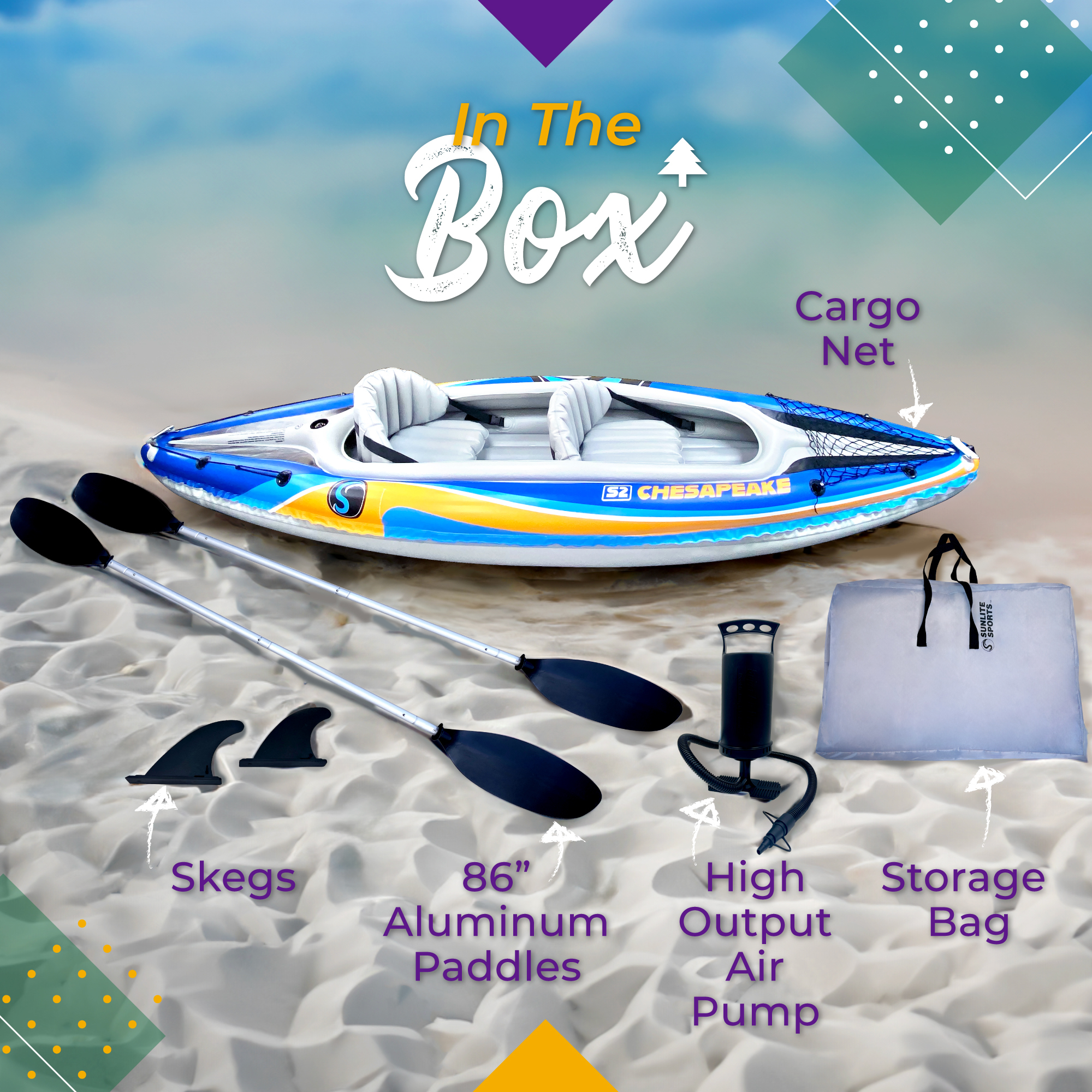 Sunlite Sports 2-Person Inflatable Kayak photo 5