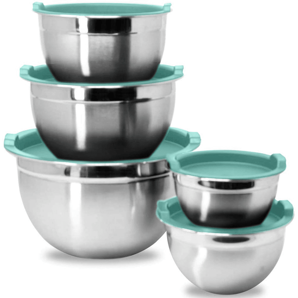 Meal Prep Stainless Steel Mixing Bowls Set, Home, Refrigerator, and