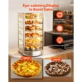 thumbnail image 4 of VEVOR 5-Tier Commercial Food Warmer Display, 800W Food Display Warmer with LED Light, Adjustable Shelf and Stainless Steel Frame, 86℉~185℉ Air Heating, 60L, 4 of 9