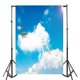 thumbnail image 2 of Telón de Fondo Fotografía ABPHQTO 150x220cm Nube Blanca Escalera de Madera Cielo Azul, 2 of 3