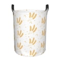 thumbnail image 2 of Goofa Wheat Printed Circular Hamper,Laundry Basket with Handles,Storage Baskets Foldable,Large Capacity Laundry Hamper-Small, 2 of 8