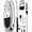 Black-White, variant on Naipo 10 in Inflatable Stand up Paddle Board 6 in Thick SUP Paddle Board with Paddleboard Accessories Triple Action Pump Fishing Green