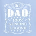 thumbnail image 5 of Wild Bobby, No. 1 Dad Genuine Legend Father's Day Mens Long Sleeve Shirt, Light Blue, Small, 5 of 6